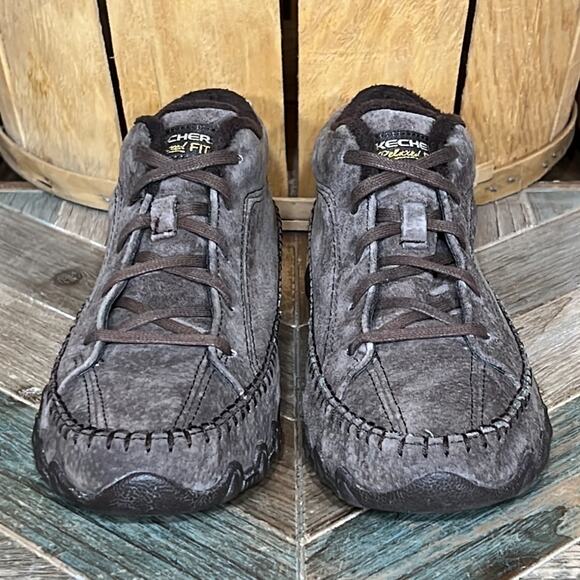 Skechers Bikers Totem Pole Relaxed Fit Brown Suede Chukka Boots Womens US 8 - Picture 4 of 10